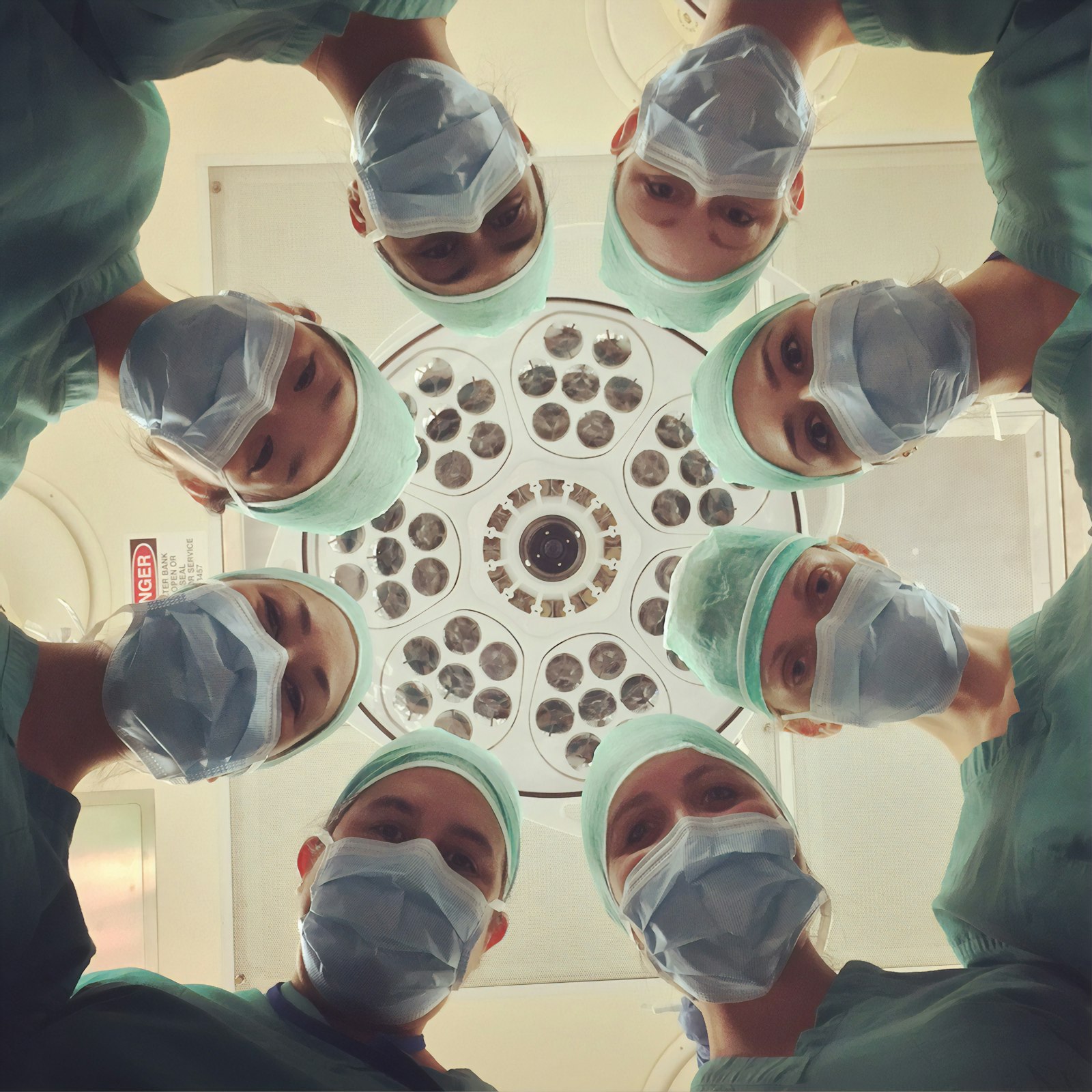 Anaesthetic professionals collaborating in clinical care